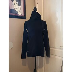 Nike Pro black pullover with scrunchy neck